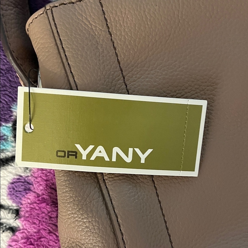 orYANY Tan Shoulder Bag with Stitch Detail NWT - Picture 2 of 13